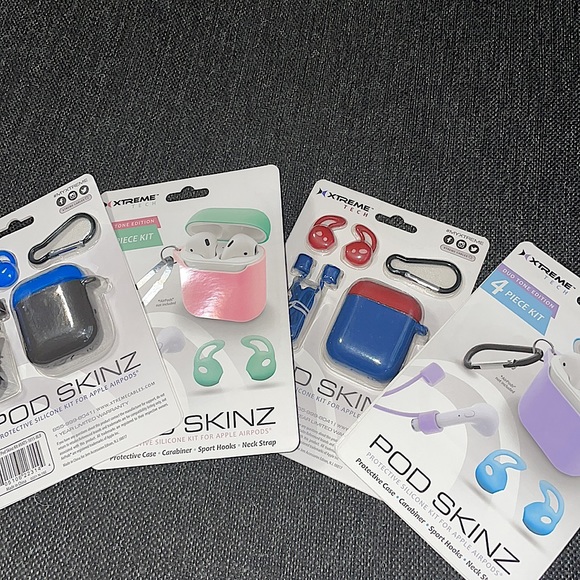2 POD Skinz - Protective Silicone Kit for Apple Airpods - Picture 4 of 7